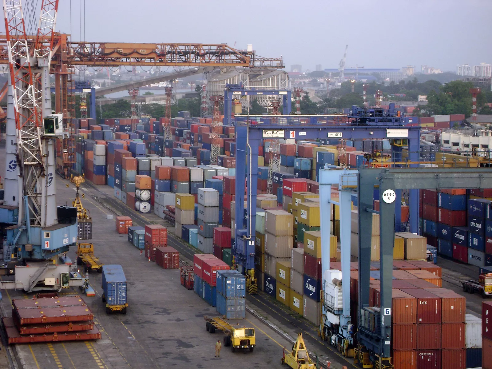 Indischer Seefracht Hafen Kochi