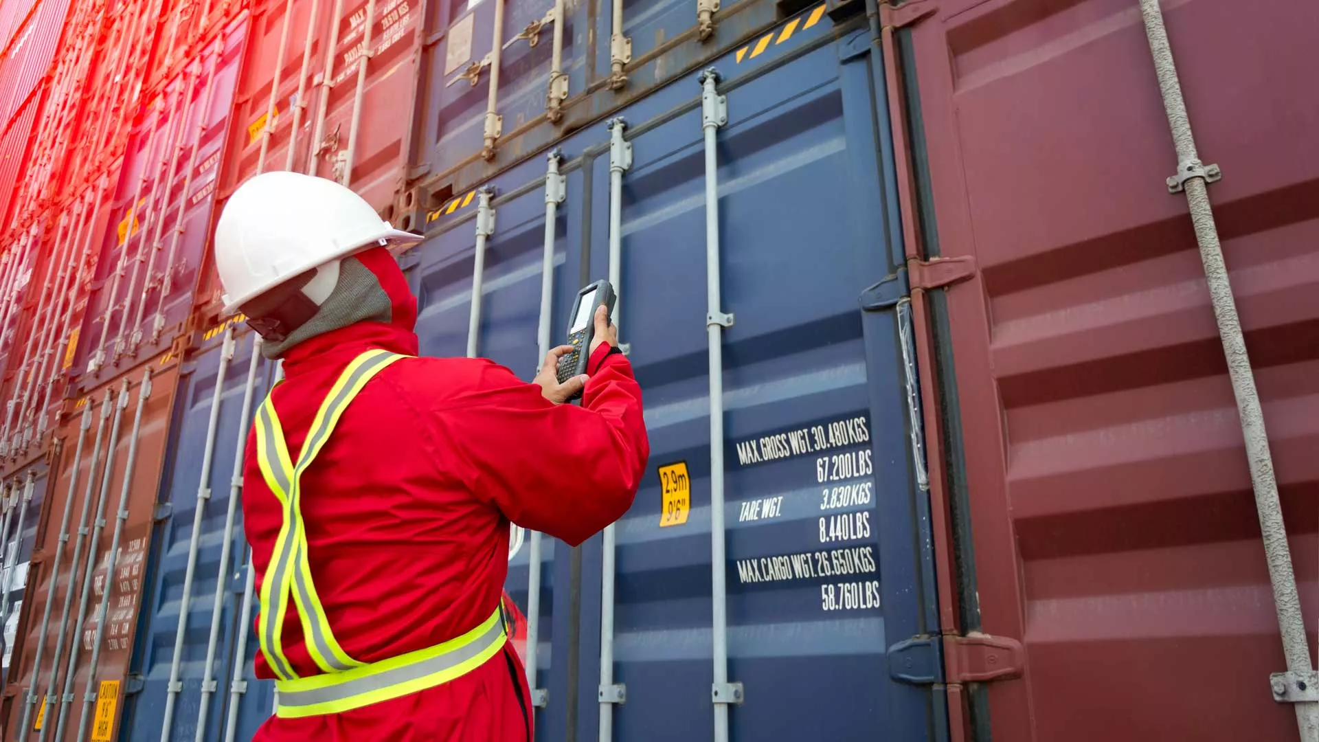 Kontrolle Fracht-Container